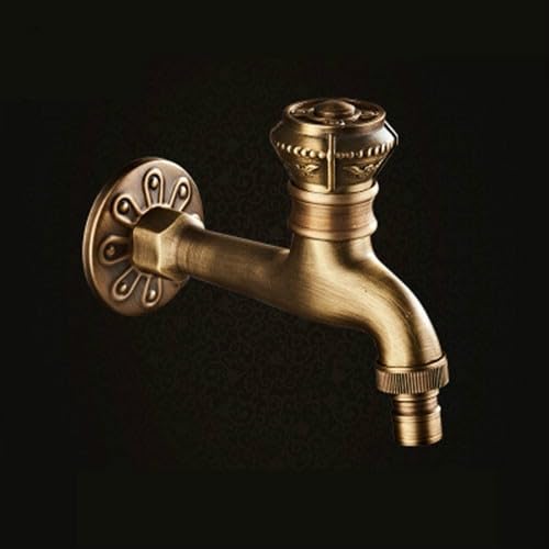 Robinet rétro en laiton antique style vintage chic pour machine à laver