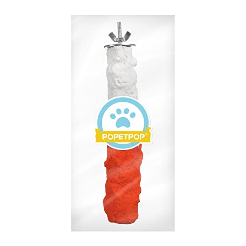 Popetpop Bird Perches For Parrots-Cuttlebone Calcium Perch Standing Cuttlebone Holder For Birds Cage Accessories #TOP4