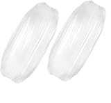Generico 100 Stück Einweg-wasserdichte Manschetten aus dickem Kunststoff mit elastischer Manschette, weiß, M