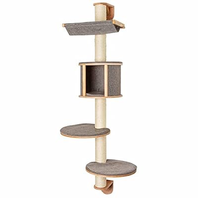 Kerbl 81540 Dolomit Tofana Arbre à Chat Mural Gris 168 x 75 cm