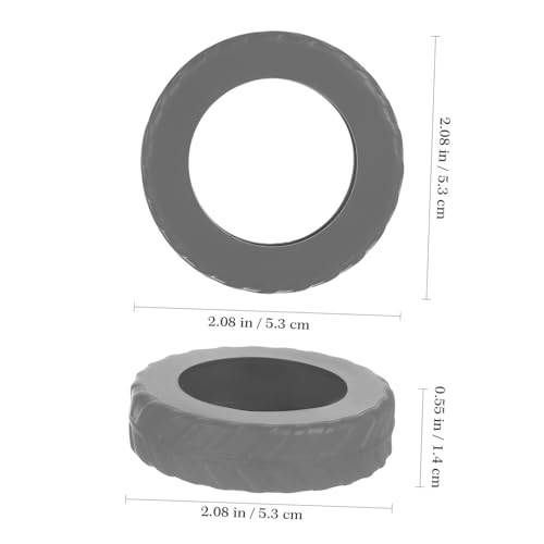 KESYOO 8pcs Luggage Case Luggage Wheel Cover Socks Handle Absorber Wheels Luggage Wheel Covers Compartment Caster Wheel Sleeves Protective Luggage Wheel Protector Light Grey2