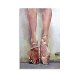 Rucatto Ballet Feet Ballerina Art Painting Poster Canvas Art Poster and Wall Art Picture Print Moder