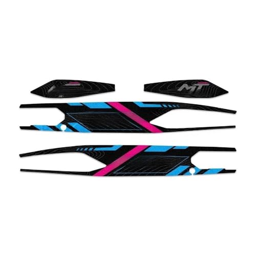 Autocollants de protection pour bras oscillant moto contre les rayures de bottes