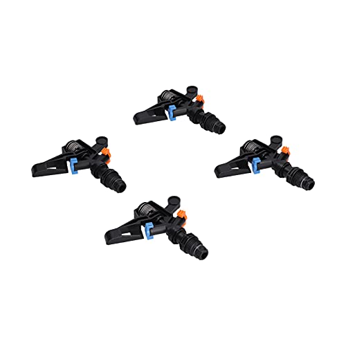 Generic Aspersor de Brazo Oscilante de Rosca Macho G1/2 Giratorio de 360° para Riego de Jardines, Resistente y Duradero, para Riego de Césped, Flores y Refrigeración de Techos, 10 Unidades
