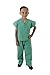 Natural Uniforms Childrens Scrub Set-Soft Touch-Role Play Costume Set (Surgical Green, 4)
