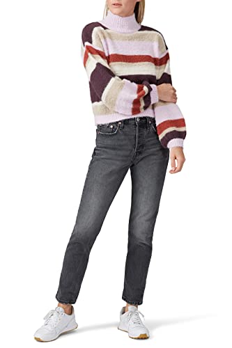 Image of Louna Rent The Runway Pre-Loved Multi Striped High Neck Sweater