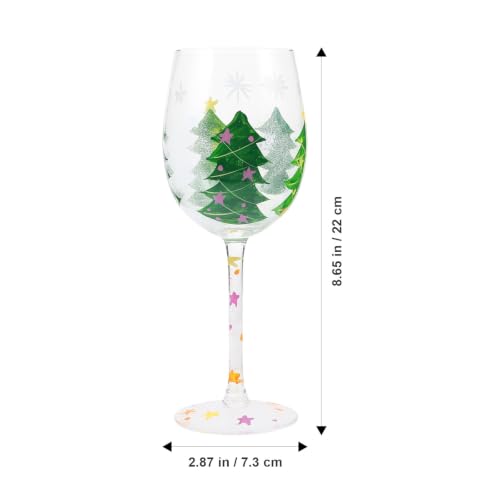 Copa de vino de vidrio blanco de 450ml con bordes suaves para fiestas 3