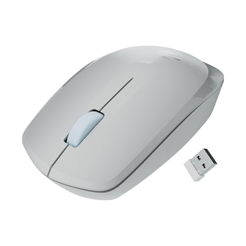 Image of ZEBRONICS Wireless Mouse, 2.4GHz, 3200 DPI, 3 Buttons, Comfortable & Ergonomic, USB Nano Receiver, Power-Saving Mode, Works on Most Surfaces, for Mac | Laptop | Computer (Freego, Grey)