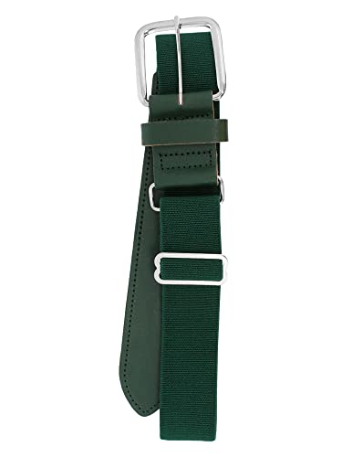 MadSportsStuff Performance Baseball Softball Belt (Youth Dark Green)