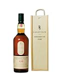 Personalised Lagavulin Single Malt Scotch Whisky Gift Set in Wooden Box - 43% ABV (70cl)