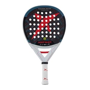 JMD Drop Shot Conqueror Control – Padel Racket with Shock Absorption, Great Control and Power Professional Padel 2024, Black/Red/White