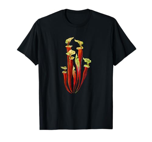 Fleischfressende Pflanzen Shirt - Schlauchpflanze Botanical T-Shirt T-Shirt