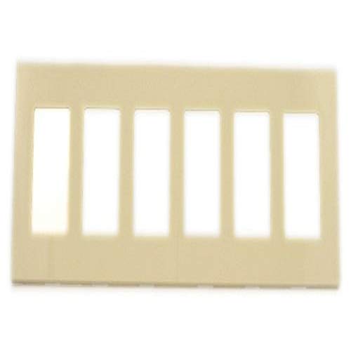 Placa de pared sin tornillos 6 ventanas marfil embellecedor interruptor Decora Plus 2