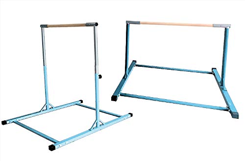 Athletic Standard Bar Expandable Horizontal Kip Bar for Training Fitness, Gymnastics Blue