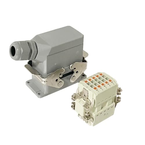 Conector de carga pesada rectangular de 10 pines recto con terminales de tornillo 8