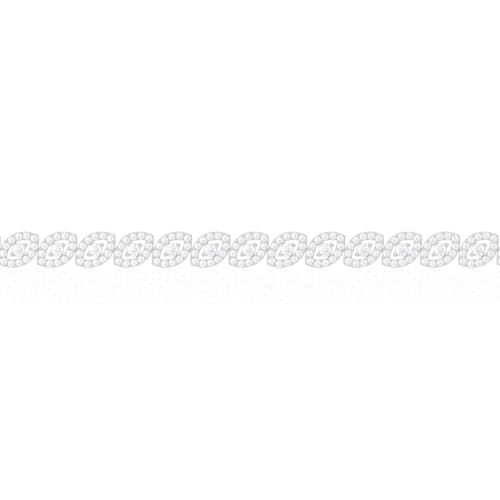 Image of 925 Sterling Silver Adjustable Bracelet for Women | Solitaire Heart Crystal Tennis Design | Elegant Sparkling Daily Wear Jewellery | Stylish Gift for Girls & Women