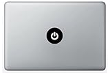 Fabriqué en France Anakiss Sticker pour Macbook Power Noir Taille Unique