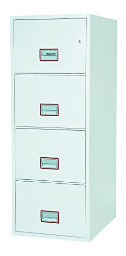 Phoenix Safe Company FS2254K World Class Vertical Fire File 4 Drawer Filing Cabinet With Key Lock