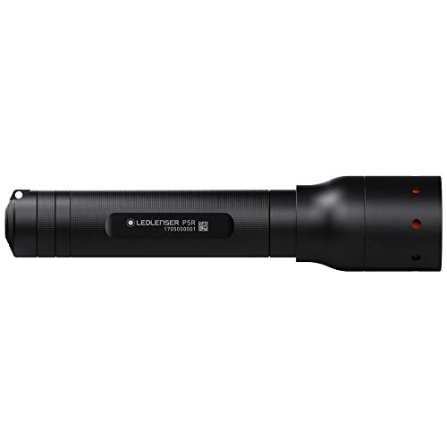Ledlenser 500897 P5R Rechargeable Professional LED Torch, Black, 12.3 x 2.6 x 2.6 cm
