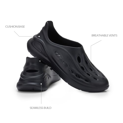 Image of Boldfit Clogs for Man, One-Piece Clogs for Men Molded Soft Eva Slipon Sliders for Men-Seamless Comfort, Lightweight Crocs Men, Cushioned, Water-Resistant, Anti Skid Mules, Unisex Everyday Footwear