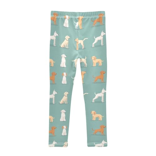 Cartoon Dog Girls Leggings,Workout Leggings for Girls Toddler Athletic Legging Size for 3-10T2