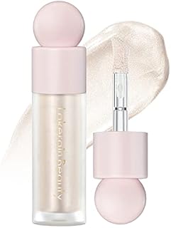 Erinde Rozświetlacz w płynie, rozświetlacz do twarzy, bronzer w sztyfcie, naturalny błyszczący rumieniec, lekki blendable Silky Smooth Cream Face Illuminator Makeup, Cruelty-free, 01# STARLIGHT