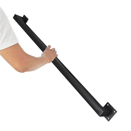 Garde-corps mural 3m en acier premium noir mat - 2