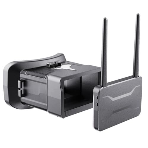 GOSER Lunettes FPV 5.8G 48CH 4.3 Pouces 480X272 Lunettes FPV à Recherche Automatique 500CD/M2 pour Drone de Course RC Quadcopter