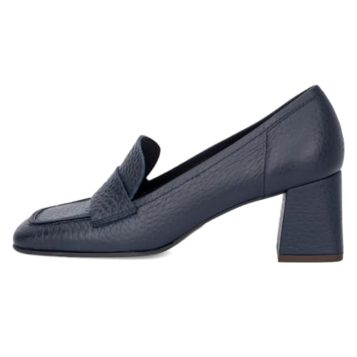 Women’s Classic Pumps Block Mid Heels Dressy Loafers Square Toe Slip On Shoes Business Working Daily Size 4-16 US2