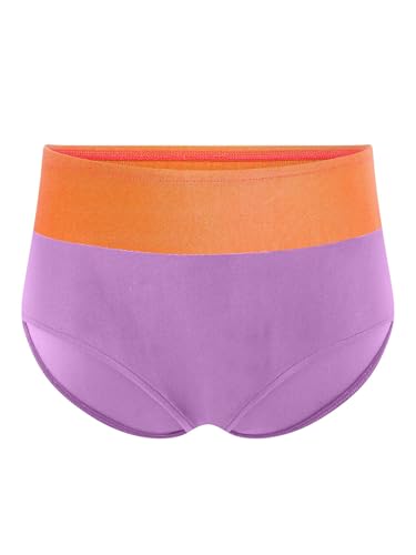 FEESHOW Kids Girls Underwear Briefs High Waist Full Coverage Gymnastics Ballet Dance Panties Sport Shorts