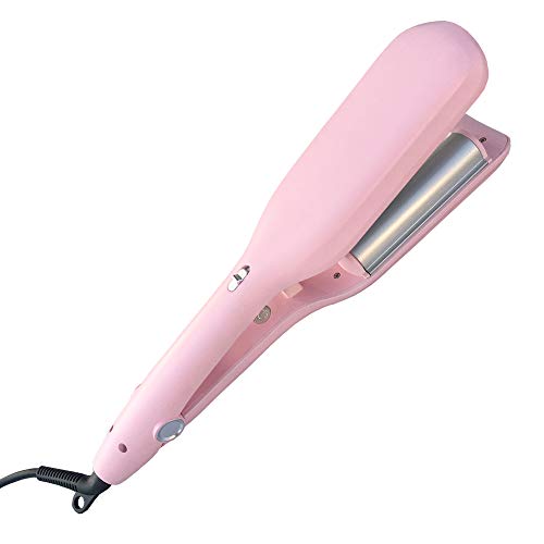 Two Barrels Curling Iron Wand, Hair Waver Iron, Hair Crimpers and Wavers with LCD, Double Cooling Plates