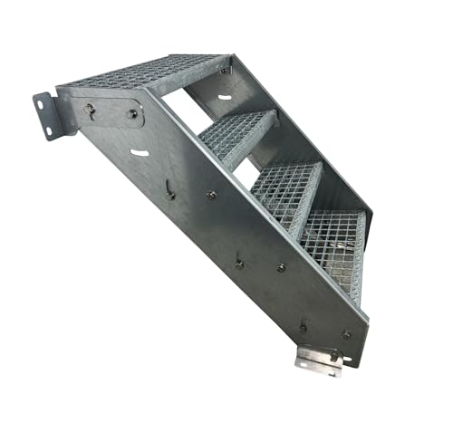 Support de sol escaliers à joues réglable en hauteur avec kit de fixation murale robuste