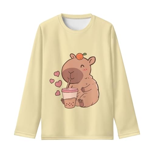 Long Sleeve Shirts for Girls Casual Crewneck Tops Fall Winter Outfits for 3-16 Years Old