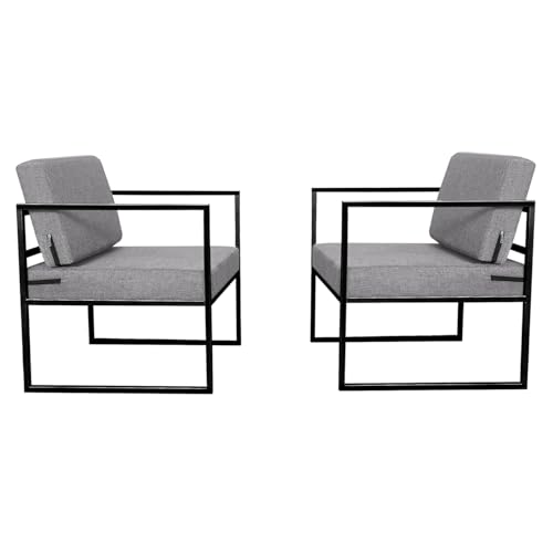 Image of ( Indoor-Outdoor |Living Room| Balcony| Garden| Chair Table Set 1 + 1 & 1 Table| Furniture Set|Chair Table Set - Color Grey