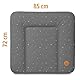 Wickelauflage Wickelunterlage abwaschbar und wasserdicht 85x72 cm - Wickelmatte zum Auflegen auf Wickeltisch Wickelaufsatz Wickelkommode oder Waschmaschine changing mat 85 x 72 Galaxie B