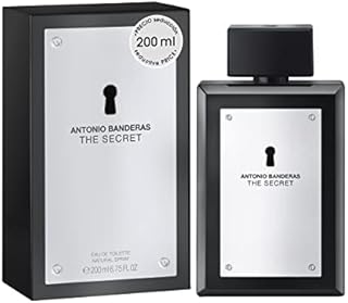 Antonio Banderas Perfumes - The Secret - Eau de Toilette for Men - Long Lasting - Elegant, Dynamic and Masculine Fragance - Fruity and Leather Notes - Ideal for Day Wear - 200ml