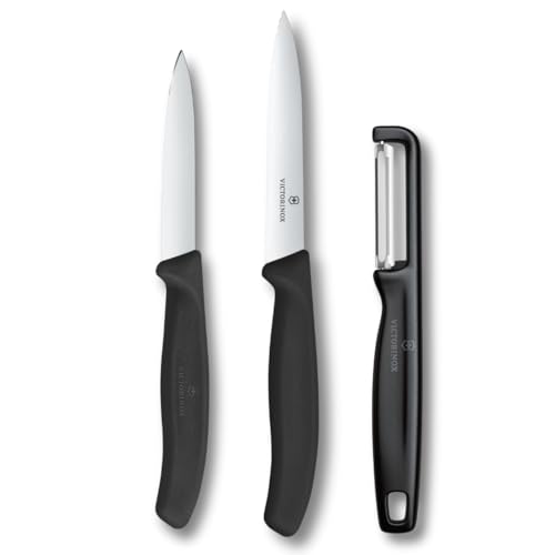 Victorinox Swiss Classic Gemüsemesser Set mit Sparschäler, Schälmesser und Tomatenmesser,...