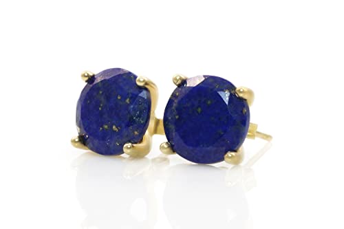 Boucles d'oreilles de mariée en Lapis Lazuli et cristaux de luxe