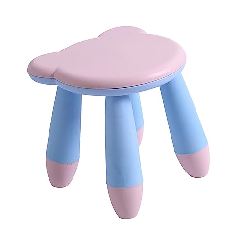 ERINGOGO Versatile Kids Stool Plastic Footstool Small Sitting Stool for Children Non-Slip Pp Material