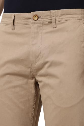 Image of Peter England Men's Skinny Fit Mid Rise Premium Casual Trouser Chinos