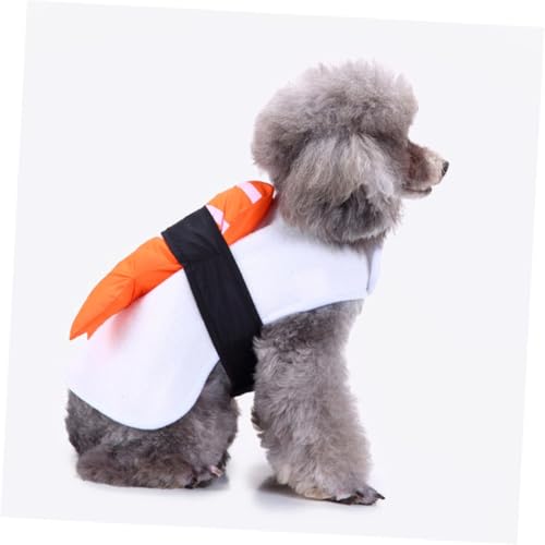 Disfraz de sushi para perro talla L color naranja miniatura 5