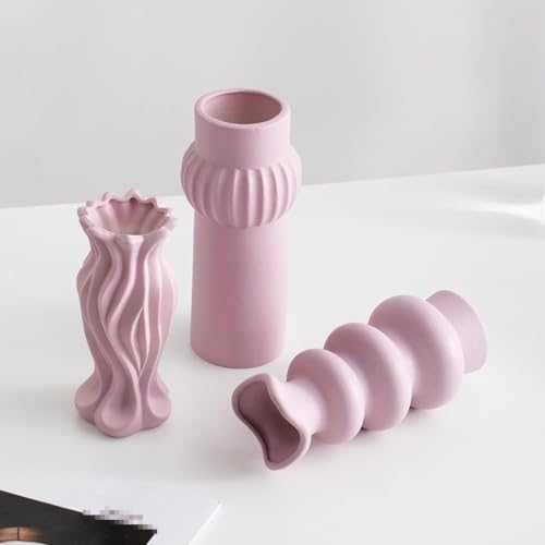 Vase violet en céramique design champêtre cadeau pour couples