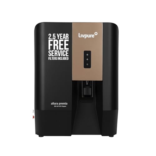 Livpure Allura Premia Water Purifier| 2.5 Year No Service Cost- F...