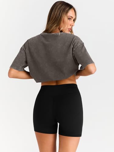 Trendy Queen Oversized Vintage T Shirts for Women Graphic Summer Top 2025 Y2k Short Sleeve Basic Cute Grunge Clothes4