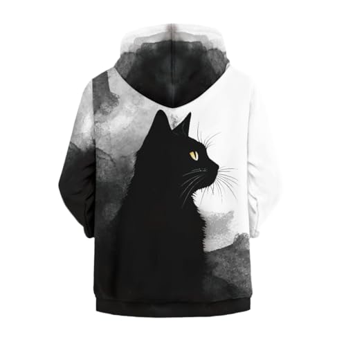 GLUDEAR Boys Girls Long Sleeve Hooded Sweatshirt Cool 3D Printed Zip Up Hoodies Pullover Sweatshirts 6-16 Years2