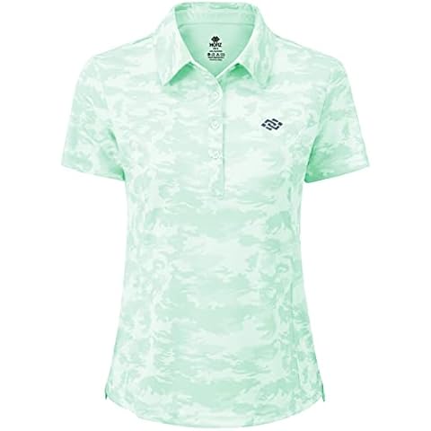 AjezMax Polo Mujer Manga Corta Verano Deportes Camiseta Transpirable Cover