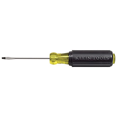 Mini Flathead Screwdriver, 1/16-Inch Keystone Tip with 2-Inch Round Shank and Cushion Grip Handle Klein Tools 606-2