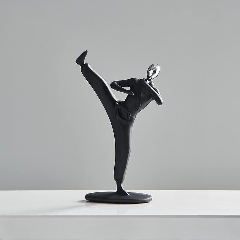 Statue résine moderne et figurine abstraite pour déco intérieure