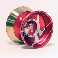 Magic YoYo and SpinGear Katana Bi Metal Yo-Yo (Red with Silver)