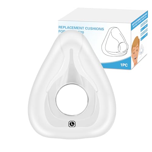 Image of Replacement Cushion for ResMed Airfit F20, Compatiable with Orignal Airfit F20 Frame & Elbow,Replacement Full Face CPAP Mask Cushion,Soft & Durable, Cover Nose and Mouth, 1 Pack, Large